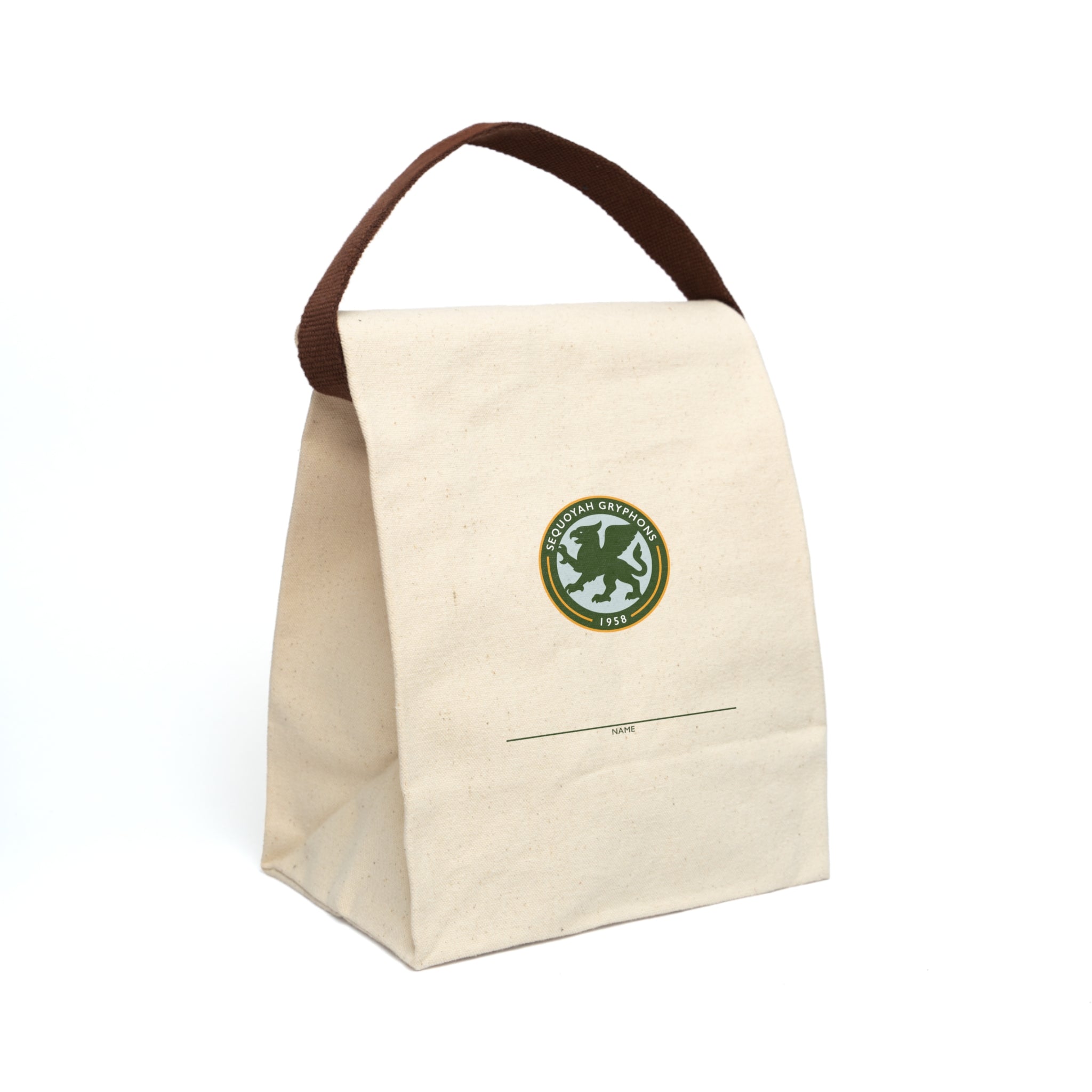 Gryphons Sustainable Canvas Lunch Bag with Strap