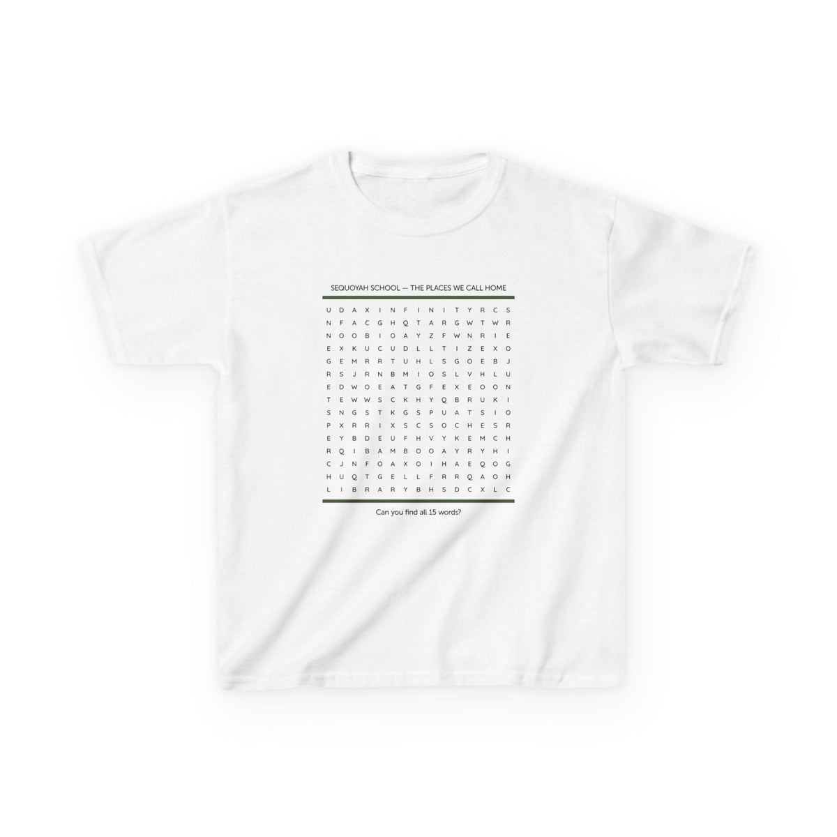 The Places We Call Home Wordsearch Kids T-Shirt