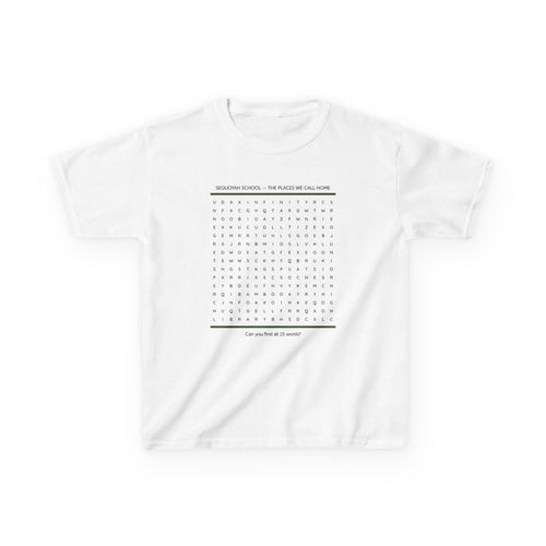 The Places We Call Home Wordsearch Kids T-Shirt