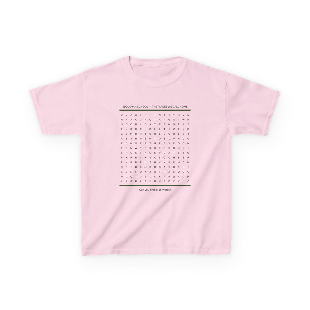 The Places We Call Home Wordsearch Kids T-Shirt