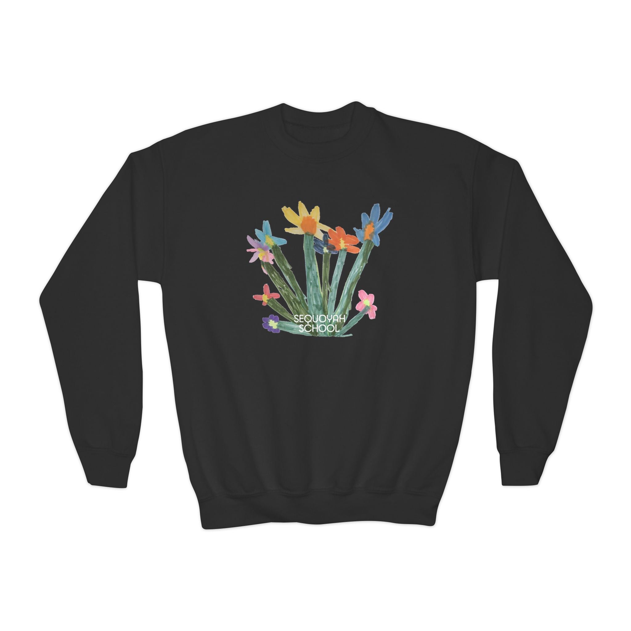 Flowers Kids Crewneck Sweatshirt
