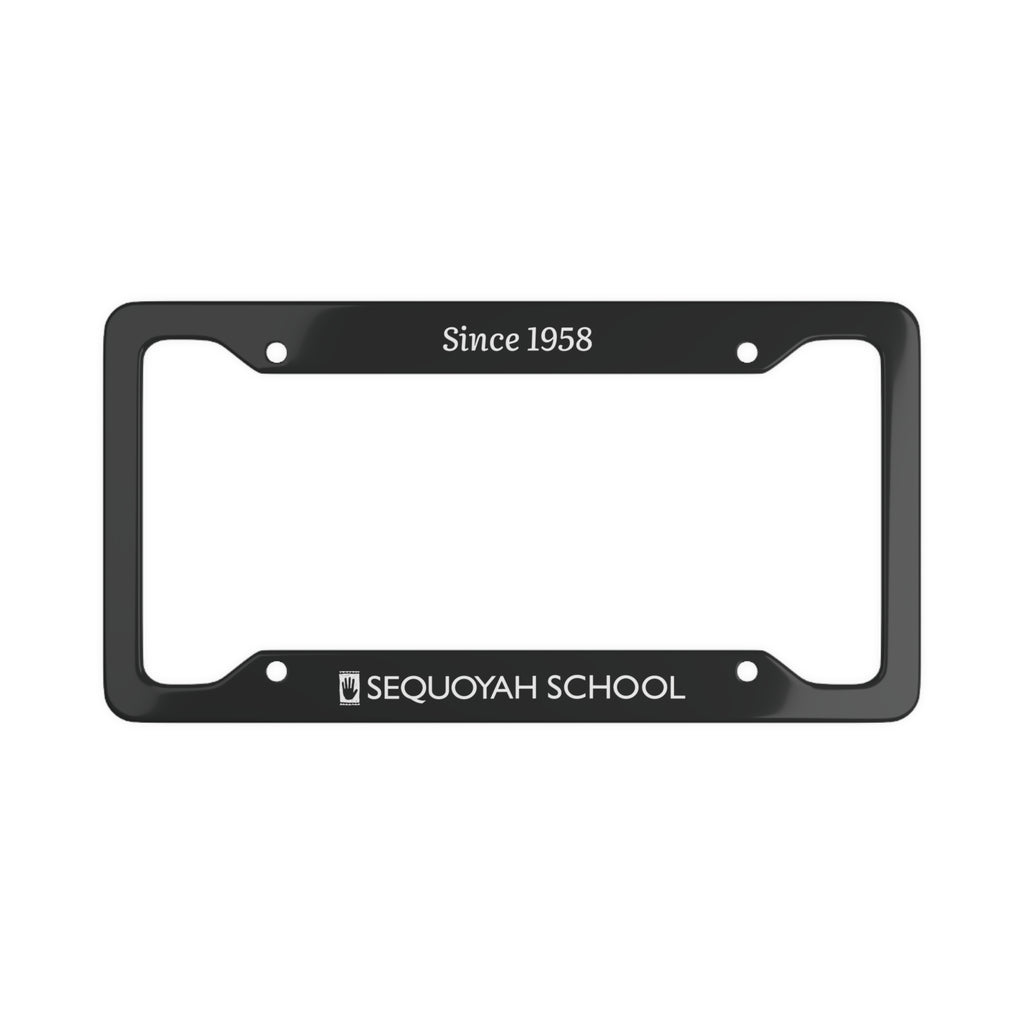 Sequoyah School License Plate Frame (Black)