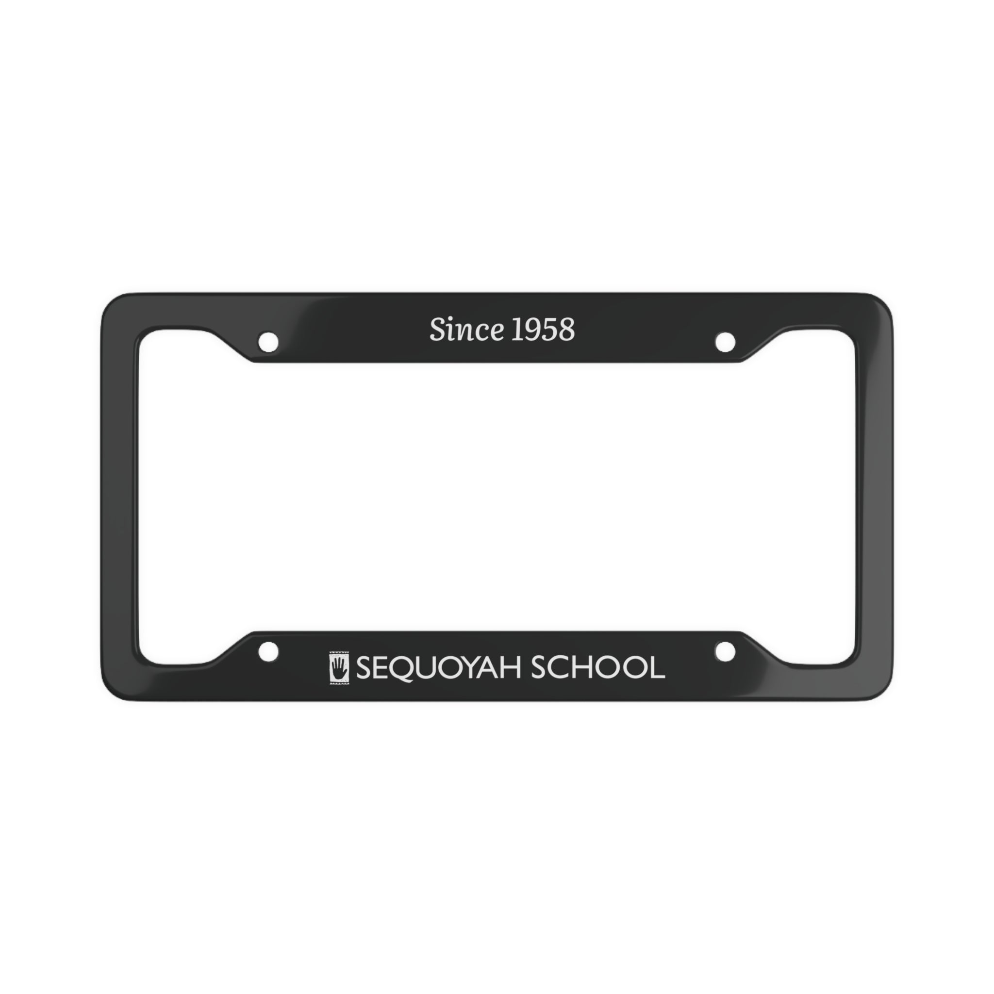 Sequoyah School License Plate Frame (Black)