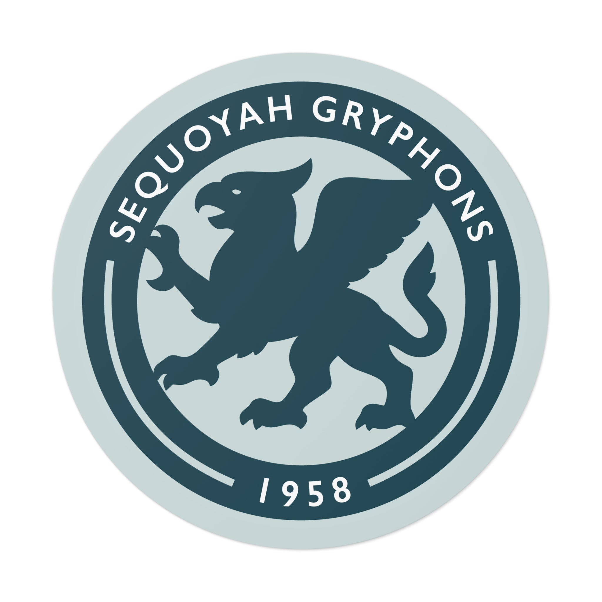 Sequoyah Gryphons Silhouette Vinyl Car Sticker