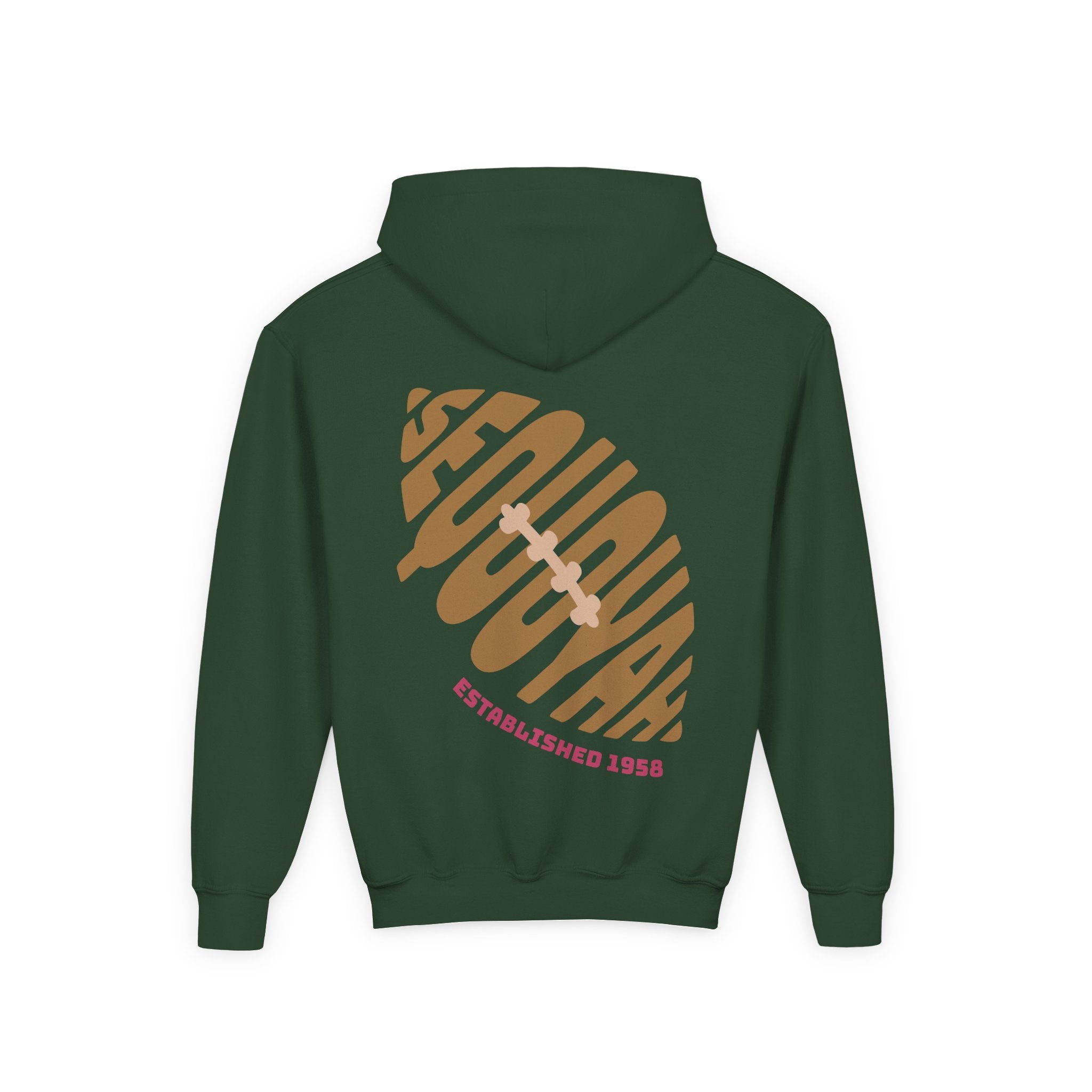 Seqyoyah Football Field Goal Kids Hoodie