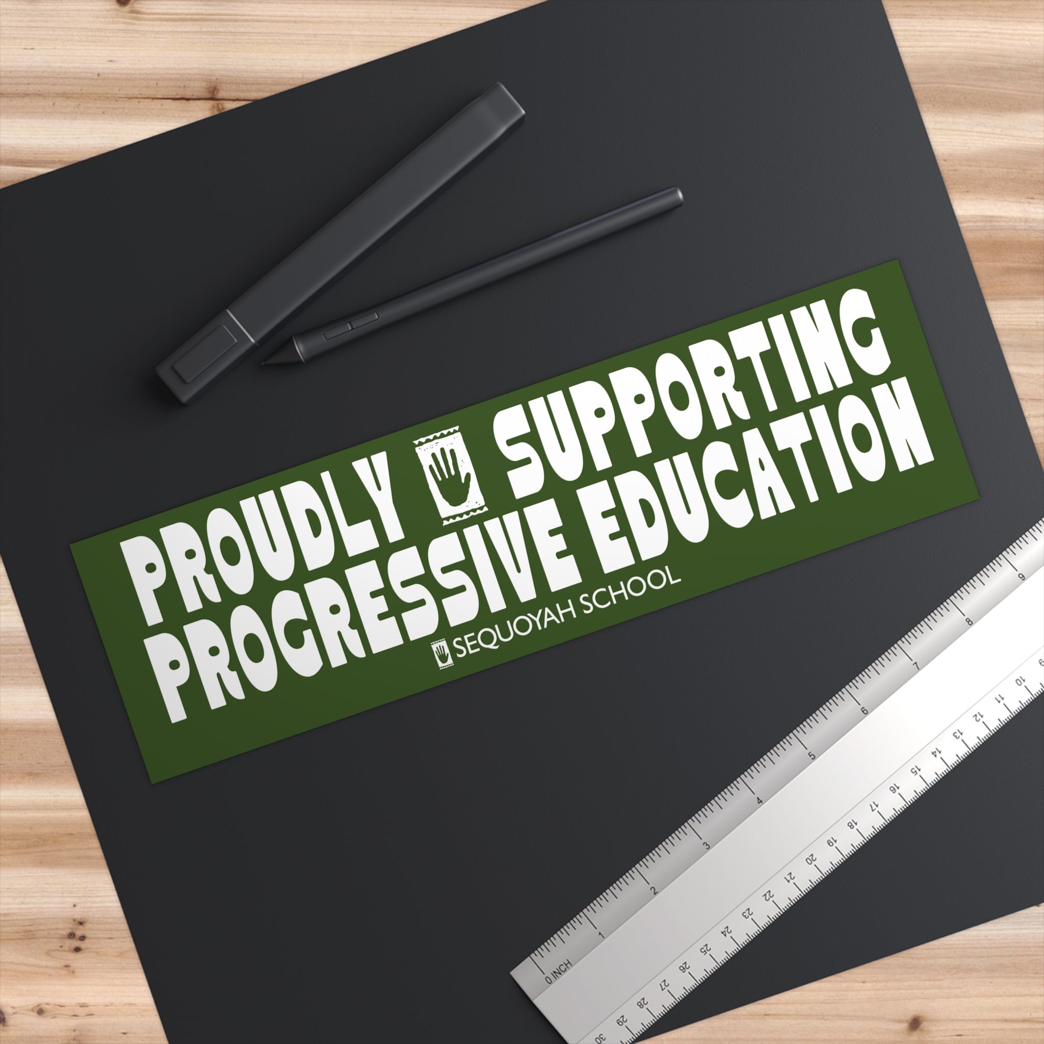 Proudly Supporting Progressive Education Bumper Sticker