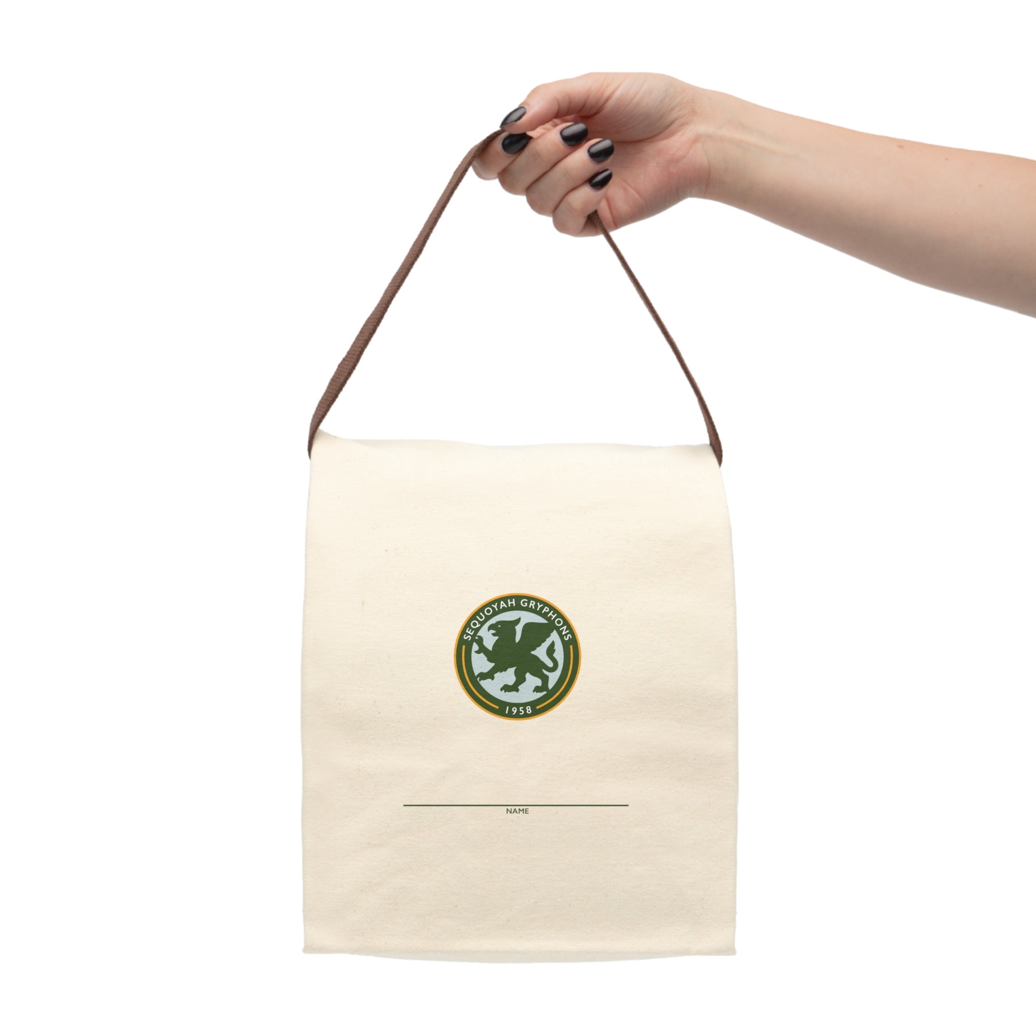 Gryphons Sustainable Canvas Lunch Bag with Strap